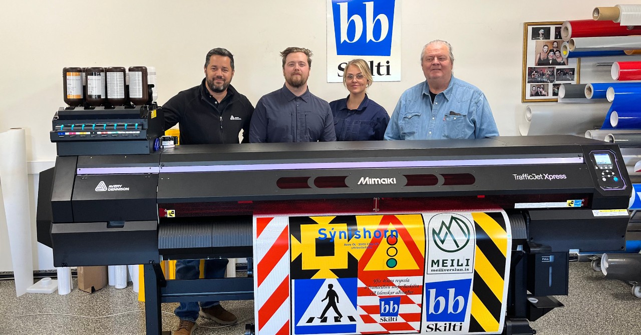 3rd TrafficJet printer for BB Skilti Iceland
